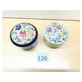NIMET HAND MADE TURKISH POTTERY TRINKET BOXES,