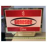 GENESEE BEER ILLUMINATED SIGN, KCS INDUSTRIES