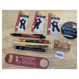 ASSORTED PROMOTIONAL ITEMS: WARSTEINER BUTTON,