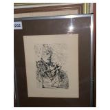 SALVADOR DALI ETCHING, EL CID, FROM SPANISH