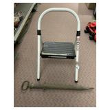 COSCO FOLDING STEP STOOL, METAL CONSTRUCTION,