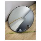 VTG ROUND CONVEX SECURITY MIRROR, METAL FRAME,