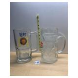 LITE A FINE PILSNER BEER GLASS MUG, ROTH BIER