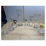 ASSORTED BEER GLASSWARE, INCLUDES SAMUEL ADAMS,