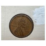 1909 VDB LINCOLN WHEAT CENT, COPPER COIN, IN