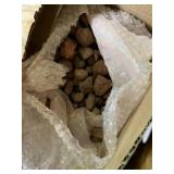 BOX OF LAVA ROCKS.