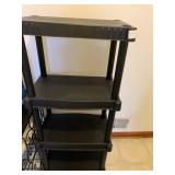 PLASTIC FOUR-TIER STORAGE SHELVING UNIT