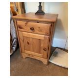 PINE NIGHTSTANDS, SINGLE DRAWER, SINGLE DOOR