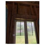 METAL WIRE DISPLAY RACK, VERTICAL SLOTS, WALL