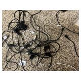 ASSORTED ELECTRONIC CABLES, CHARGING CORDS, AND