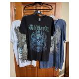 ED HARDY T-SHIRT (1), LAST HOLD T-SHIRT (1),