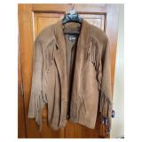 COMINT GENUINE LEATHER FRINGE JACKET, MADE IN