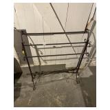 WROUGHT IRON TOWEL RACK, SCROLLWORK DESIGN,