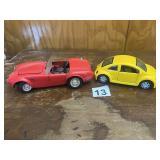 REVELL DIE-CAST MODEL CARS, RED COBRA AND YELLOW