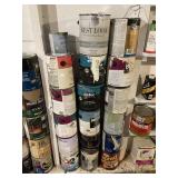 ASSORTED INTERIOR AND EXTERIOR PAINTS, WOOD