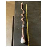 ART GLASS SPIRAL VASE, MULTICOLOR SWIRL PATTERN,