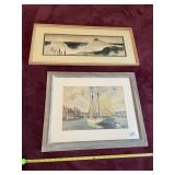 GORDON GRANT MARITIME WATERCOLOR PAINTING, SIGNED