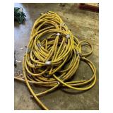 YELLOW GARDEN HOSES (QTY UNKNOWN), REINFORCED