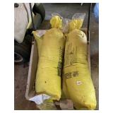 SAND TUBE WEIGHTS (2), 70 LBS EACH, YELLOW WOVEN