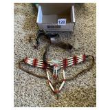NATIVE AMERICAN STYLE BEADED CHOKER W/ SHELL