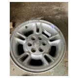 DODGE RAM ALLOY WHEEL, 6-LUG, SILVER FINISH.
