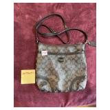 COACH SIGNATURE CROSSBODY BAG, BLACK MONOGRAM