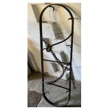 VINTAGE METAL HANGING RACK, ARCHED TOP, MULTIPLE