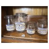 TRADEWIND IMPORTERS GLASS KITCHEN CANISTER SET