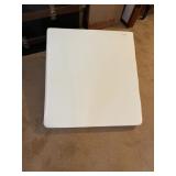 FOAM BED WEDGE PILLOW, WHITE COVER.