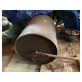TOW-BEHIND LAWN ROLLER, METAL CONSTRUCTION, PULL