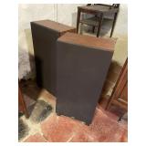JVC SX-A5 SPEAKERS, PR, WOOD VENEER CABINETS,