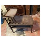 VTG TIERED SIDE TABLE, WOOD CONSTRUCTION,