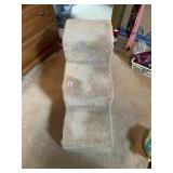 PET STAIRS, THREE-STEP DESIGN, CARPETED TREADS,