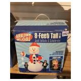 AIRBLOWN INFLATABLE 8-FT SNOWMAN, NIB,