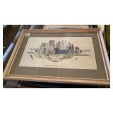 PITTSBURGH PENNSYLVANIA SKYLINE CROSS STITCH,