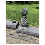 STONE PINEAPPLE GARDEN STATUE W/ SOLAR LIGHTING