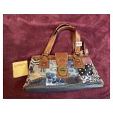 COACH PATCHWORK HANDBAG, MULTI-TEXTURED FABRIC