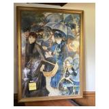 VTG RENOIR PRINT, PARIS STREET SCENE W/
