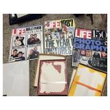 VTG LIFE MAGAZINES (3) AND HALLMARK STATIONERY