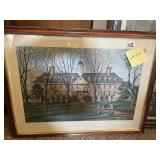VTG FRAMED PRINT, THE SIR CHRISTOPHER WREN