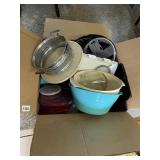 ASSORTED KITCHEN STORAGE CONTAINERS, LIDS, METAL