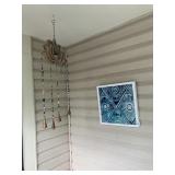 DECORATIVE BEADED WIND CHIME W/ METAL BELLS,
