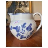 VIANA DO CASTELO PORCELAIN PITCHER, HAND PAINTED