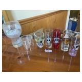 ASSORTED SHOT GLASSES (6), INCLUDES PEPSI-COLA