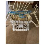 PLASTIC CLOTHES HANGERS IN CRATE