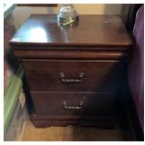NIGHTSTANDS (2), WOOD CONSTRUCTION, TWO DRAWERS,