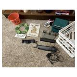 ASSORTED SIGNS, DOCUMENT SCANNER ETC.