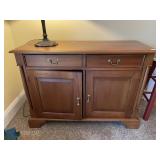 WOOD SIDEBOARD W/ TWO DRAWERS, TWO CABINET DOORS,
