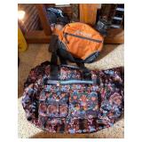 KAIA TOTE BAG, MULTICOLOR PRINT, ZIPPERED