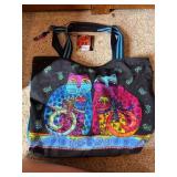 LAUREL BURCH TOTE BAG, CANVAS CONSTRUCTION, CAT